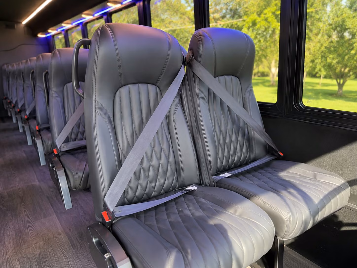15 passenger minibus interior