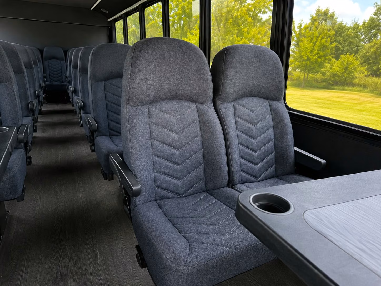 18 passenger minibus interior