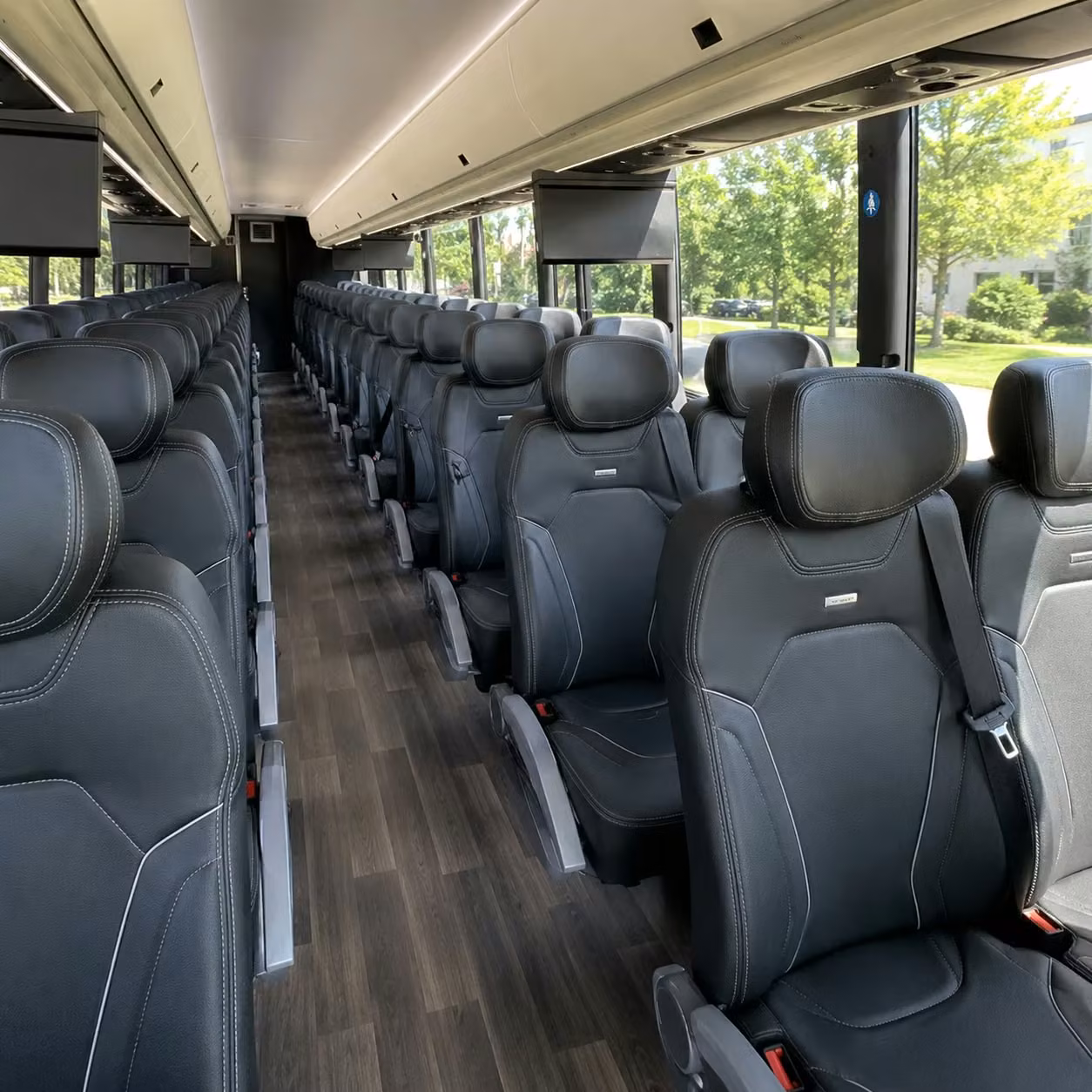 charlotte charter bus interior