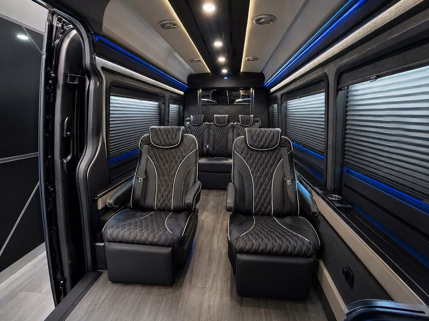 sprinter van with driver inside